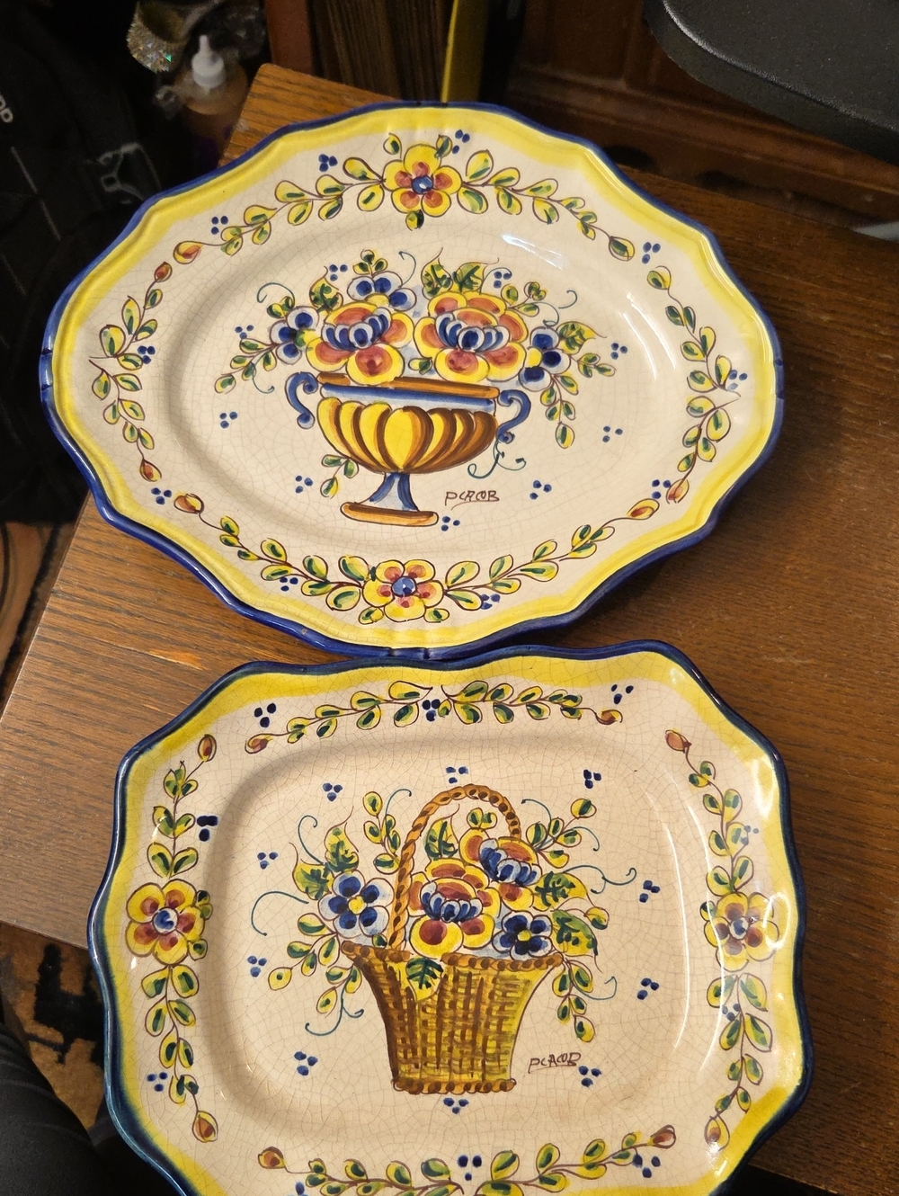 Vintage Valencia Hand Painted Wall Plated
